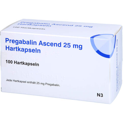 Pregabalin Ascend 25 mg Hartkapseln, 100 ST, Ascend GmbH