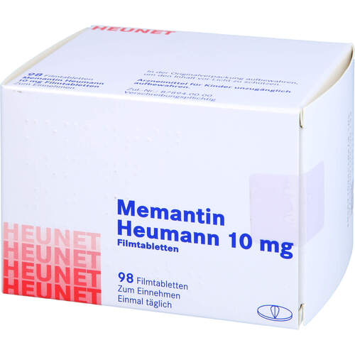 Memantin Heumann 10 mg Filmtabletten HEUNET, 98 ST,  Heunet Pharma GmbH 