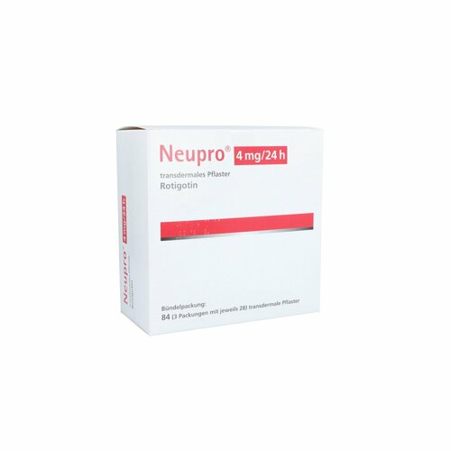 NEUPRO 4 mg/24 h transdermale Pflaster, 84 Stk., 1 0 1 Carefarm GmbH