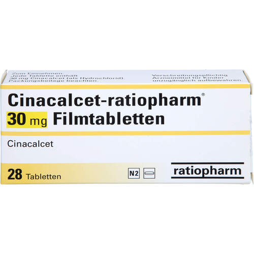 Cinacalcet-ratiopharm 30 mg Filmtabletten, 28 Stk., ratiopharm GmbH