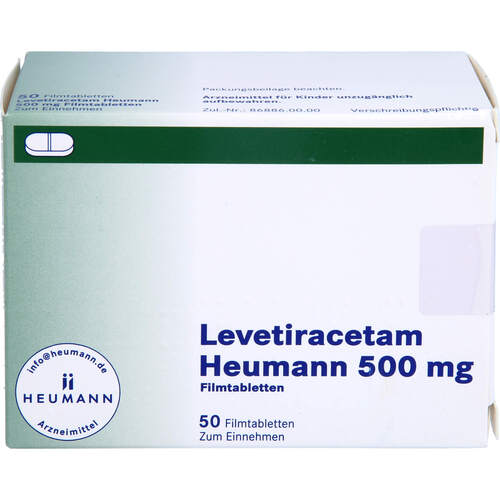 Levetiracetam Heumann 500 mg Filmtabl., 50 Stk., Heumann Pharma GmbH & Co. Generica KG