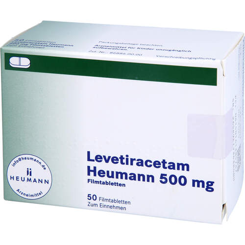 Levetiracetam Heumann 500 mg Filmtabl., 50 Stk., Heumann Pharma GmbH & Co. Generica KG