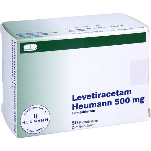 Levetiracetam Heumann 500 mg Filmtabl., 50 Stk., Heumann Pharma GmbH & Co. Generica KG