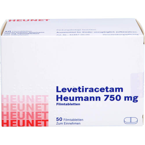 Levetiracetam Heumann 750 mg FTA NET, 50 Stk., Heunet Pharma GmbH