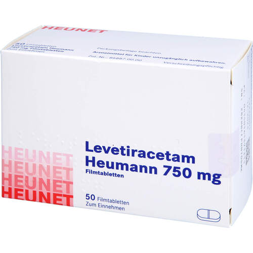 Levetiracetam Heumann 750 mg FTA NET, 50 Stk., Heunet Pharma GmbH