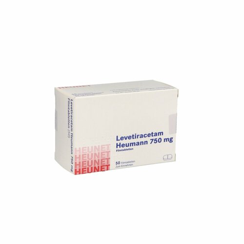 Levetiracetam Heumann 750 mg FTA NET, 50 Stk., Heunet Pharma GmbH