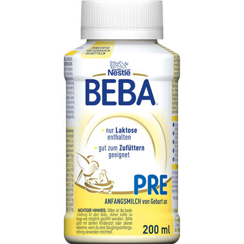 NESTLE BEBA PRE flüssig 6x200ml, 6x200 ml, Nestle Nutrition GmbH