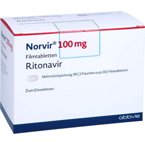 NORVIR 100 mg Filmtabletten, 90 Stk., Fd Pharma GmbH