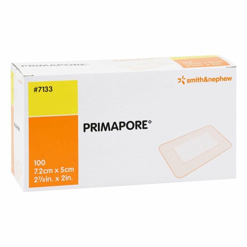 PRIMAPORE 5x7.2 cm Wundverband steril, 100 Stk., C P C medical GmbH & Co. KG