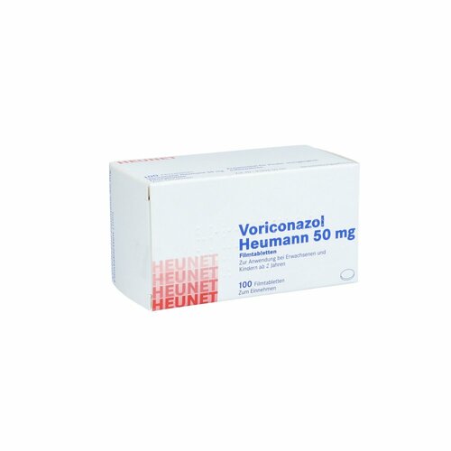 Voriconazol Heumann 50 mg Filmtabletten HEUNET, 100 ST,  Heunet Pharma GmbH 