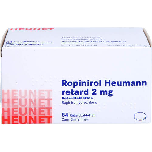 Ropinirol Heumann retard 2 mg Retardtabl. HEUNET, 84 Stk., Heunet Pharma GmbH