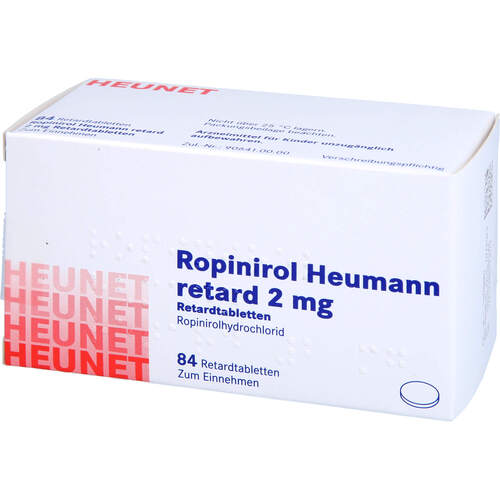 Ropinirol Heumann retard 2 mg Retardtabl. HEUNET, 84 Stk., Heunet Pharma GmbH