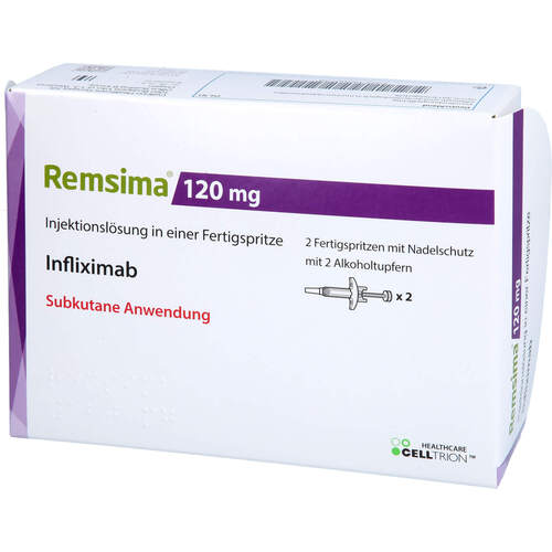 REMSIMA 120 mg Injektionsl&ouml;sung i.e. Fertigspritze, 2 Stk., Celltrion Healthcare Deutschland GmbH
