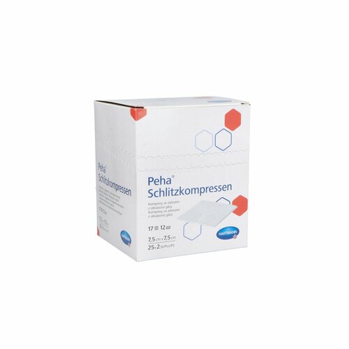 PEHA SCHLITZKOMPRESSEN 7.5x7.5cm steril, 25x2 Stk., + Prisoma GmbH