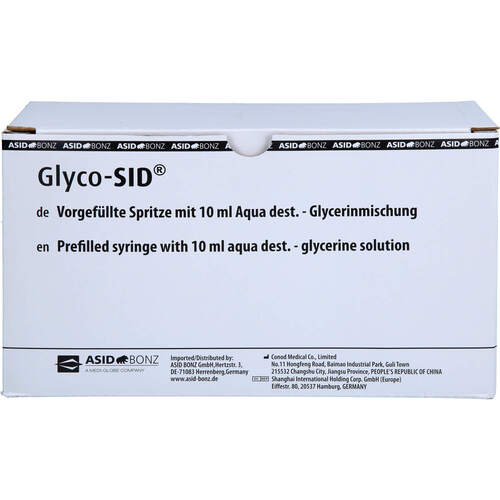 GLYCO-SID vorgef. Spritze m.10%iger Glycerinlösung, 10 Stk., Medline International Germany GmbH