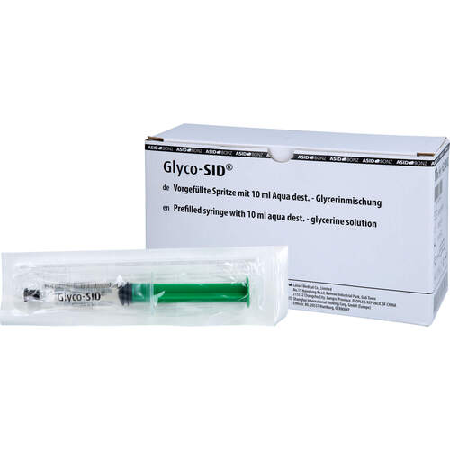 GLYCO-SID vorgef. Spritze m.10%iger Glycerinlösung, 10 Stk., Medline International Germany GmbH