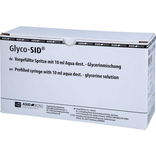 GLYCO-SID vorgef. Spritze m.10%iger Glycerinlösung, 10 Stk., Medline International Germany GmbH