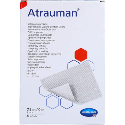 ATRAUMAN 7.5X10 CM STERIL KOMPRESSEN, 10 ST, Avitamed GmbH