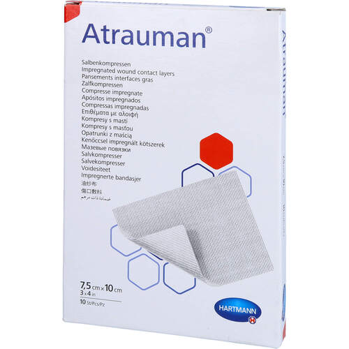 ATRAUMAN 7.5X10 CM STERIL KOMPRESSEN, 10 ST, Avitamed GmbH