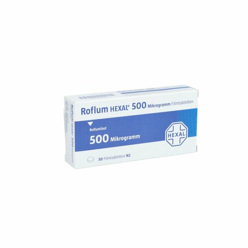 Roflum HEXAL 500 Mikrogramm Filmtabletten, 30 Stk., HEXAL AG