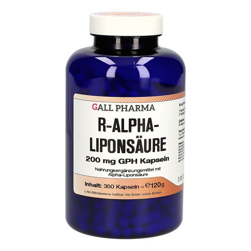 R-ALPHA-LIPONSÄURE 200 mg GPH Kapseln, 360 Stk., Hecht-Pharma GmbH