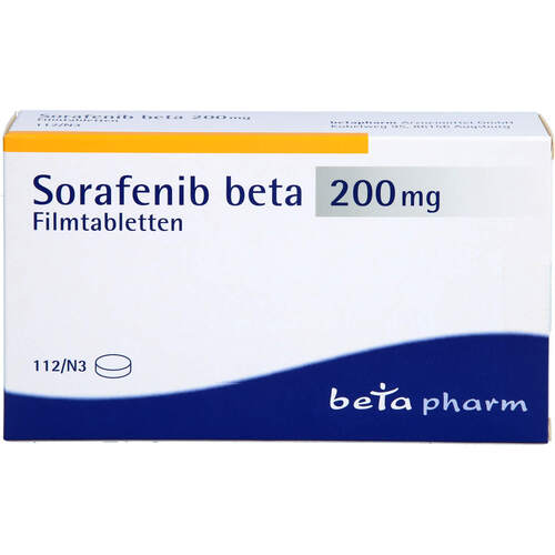 Sorafenib beta 200 mg Filmtabletten, 112 Stk., betapharm Arzneimittel GmbH