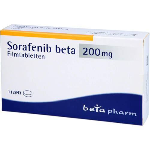 Sorafenib beta 200 mg Filmtabletten, 112 Stk., betapharm Arzneimittel GmbH