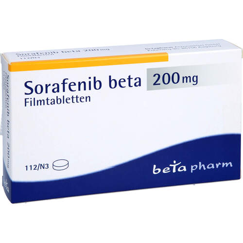 Sorafenib beta 200 mg Filmtabletten, 112 Stk., betapharm Arzneimittel GmbH