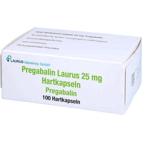 Pregabalin Laurus 25 mg Hartkapseln, 100 ST, Laurus Generics GmbH