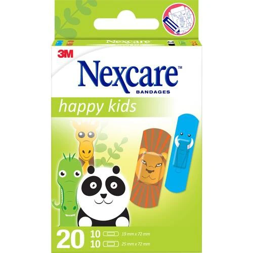 Nexcare Happy Kids Tiere, 20 Stk., 3M Deutschland GmbH