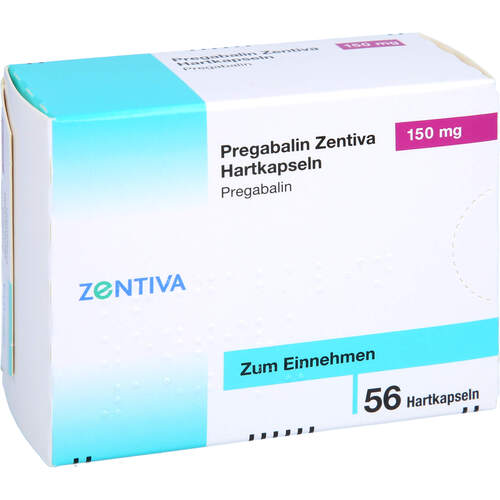 Pregabalin Zentiva 150 mg Hartkapseln, 56 Stk., Zentiva Pharma GmbH