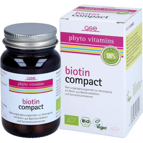 GSE Biotin Compact Bio, 120 Stk., Gse Vertrieb Biologische Nahrungserg&auml;nzungs- & Heilmittel GmbH