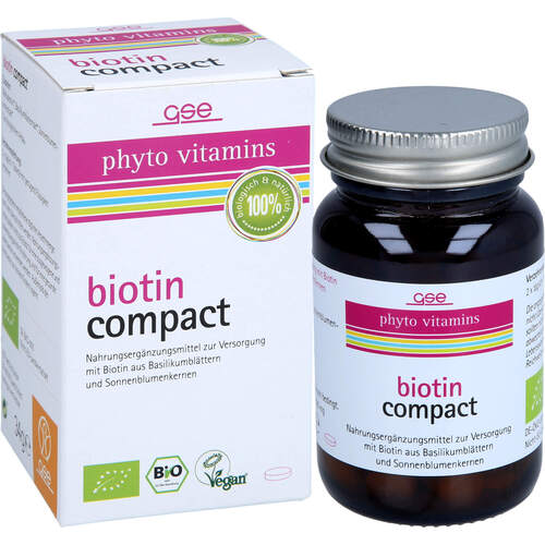 GSE Biotin Compact Bio, 120 Stk., Gse Vertrieb Biologische Nahrungserg&auml;nzungs- & Heilmittel GmbH