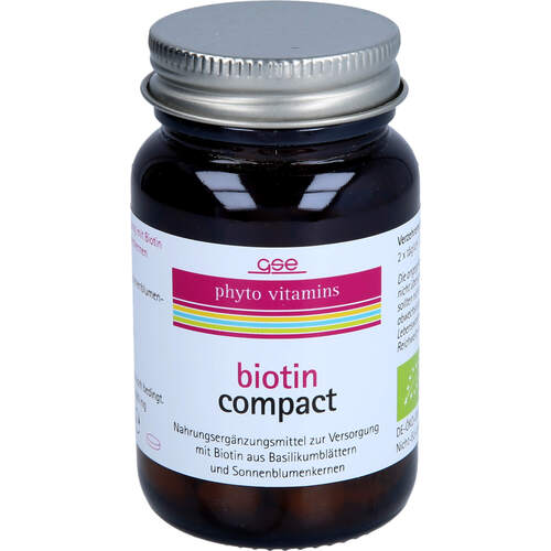 GSE Biotin Compact Bio, 120 Stk., Gse Vertrieb Biologische Nahrungserg&auml;nzungs- & Heilmittel GmbH