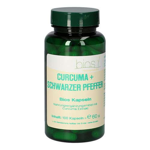 CURCUMA + SCHWARZER PFEFFER BIOS KAPSELN, 100 Stk., Bios Medical Services