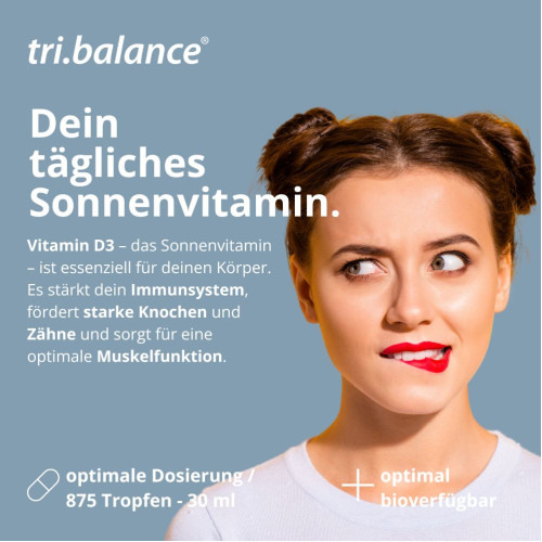 tri.balance Vitamin D3 Tropfen, 30 ml, tri.balance base products