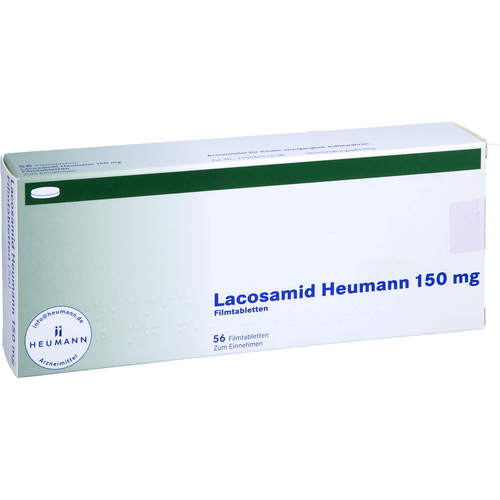 Lacosamid Heumann 150 mg Filmtabletten, 56 Stk., Heumann Pharma GmbH & Co. Generica KG