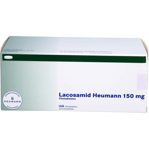 Lacosamid Heumann 150 mg Filmtabletten, 168 Stk., Heumann Pharma GmbH & Co. Generica KG