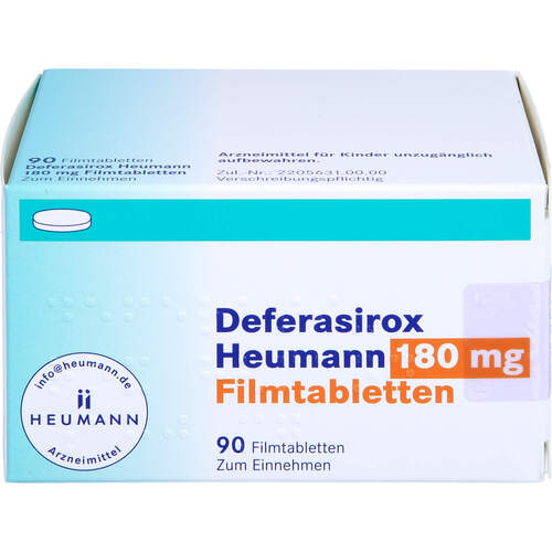 Deferasirox Heumann 180 mg Filmtabletten, 90 Stk., Heumann Pharma GmbH & Co. Generica KG