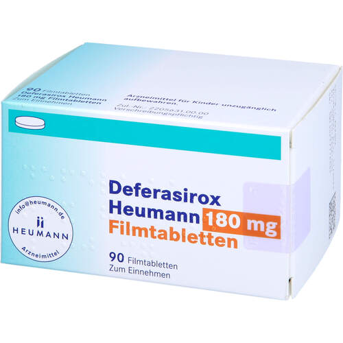 Deferasirox Heumann 180 mg Filmtabletten, 90 Stk., Heumann Pharma GmbH & Co. Generica KG