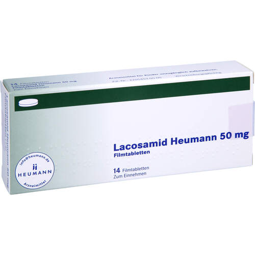 Lacosamid Heumann 50 mg Filmtabletten, 14 Stk., Heumann Pharma GmbH & Co. Generica KG
