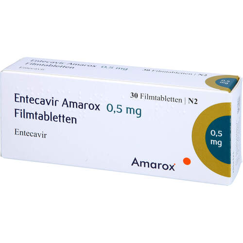 Entecavir Amarox 0.5 mg Filmtabletten, 30 Stk., AMAROX PHARMA GmbH