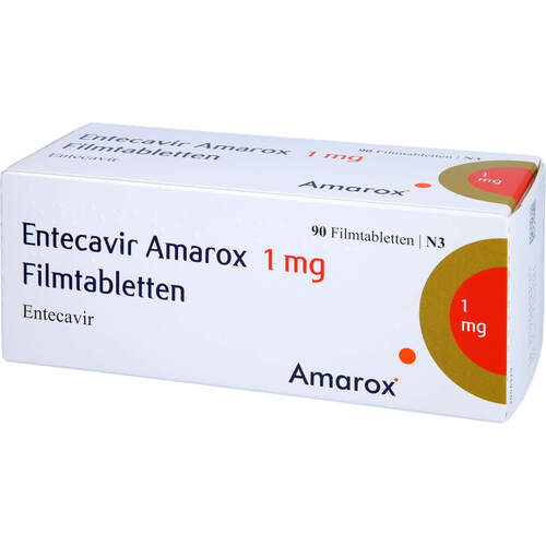 Entecavir Amarox 1 mg Filmtabletten, 90 Stk., AMAROX PHARMA GmbH