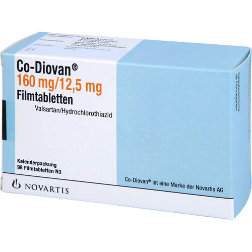 Co-Diovan 160 mg/12.5 mg Filmtabletten, 98 Stk., Emra-Med Arzneimittel GmbH