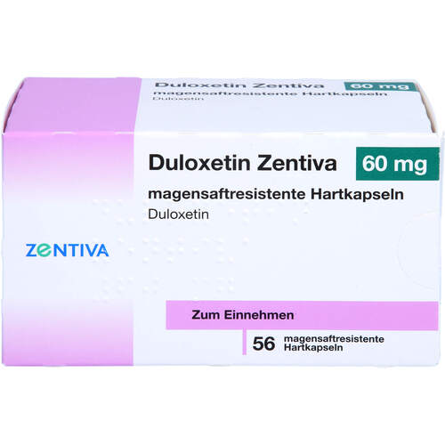 Duloxetin Zentiva 60 mg magensaftresistente Hartka, 56 Stk., Zentiva Pharma GmbH