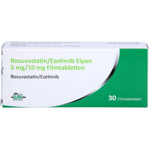 Rosuvastatin/Ezetimib Elpen 5mg/10mg Filmtabl., 30 Stk., Elpen Pharmaceutical Co. Inc.