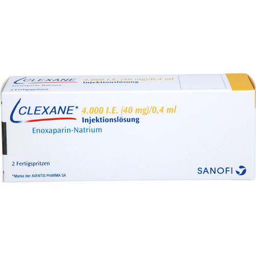 CLEXANE 4.000 I.E. (40mg)/0.4ml ILO i.e.Fertigspr., 2 Stk., Emra-Med Arzneimittel GmbH