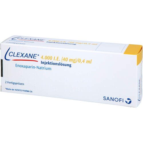 CLEXANE 4.000 I.E. (40mg)/0.4ml ILO i.e.Fertigspr., 2 ST, Emra-Med Arzneimittel GmbH