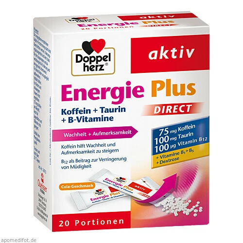 Doppelherz Energie Plus DIRECT, 20 Stk., Queisser Pharma GmbH & Co. KG
