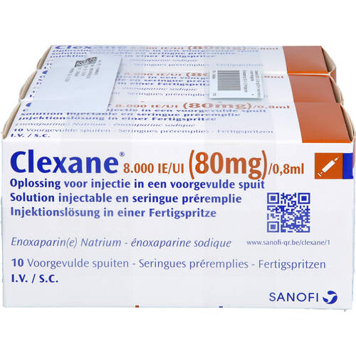 CLEXANE 8.000 I.E. 80 mg/0.8 ml ILO i.e.Fertigspr., 30 Stk., Docpharm GmbH